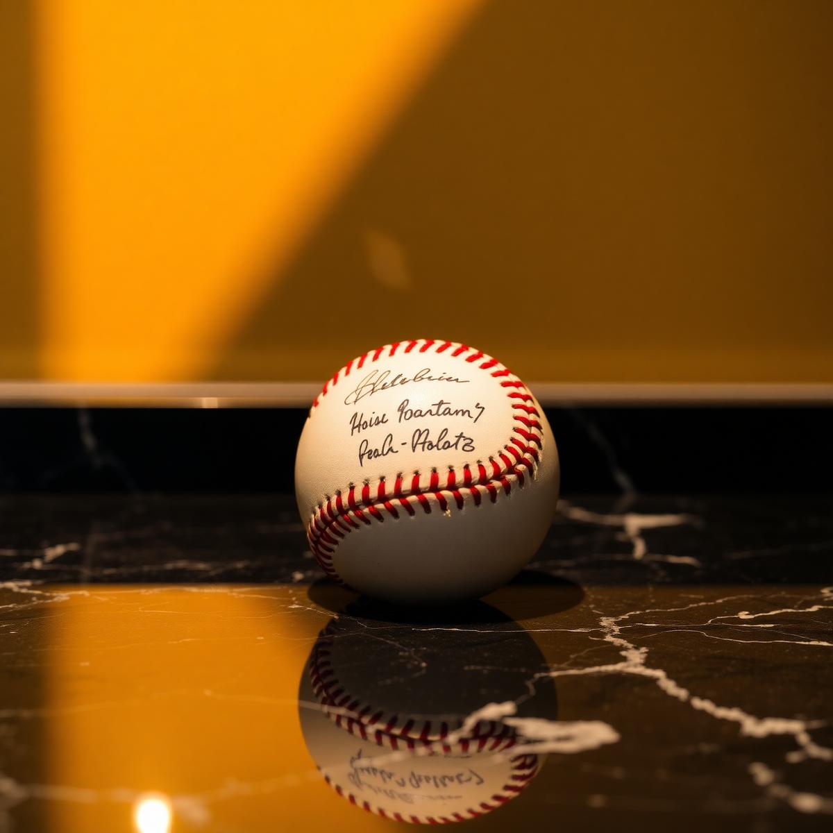 Pelota firmada — Salón de la Fama